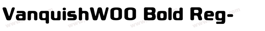 VanquishW00 Bold Reg字体转换